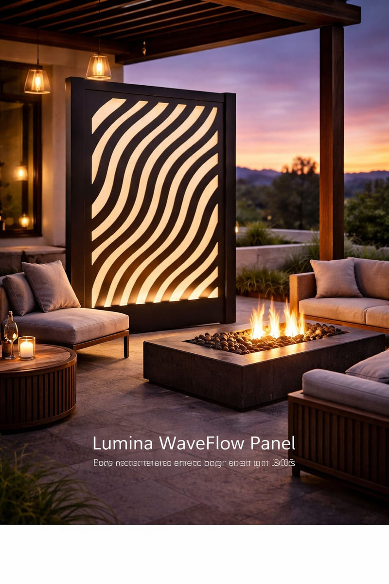 Wave Flow Decorative Panel: 3' x 8'