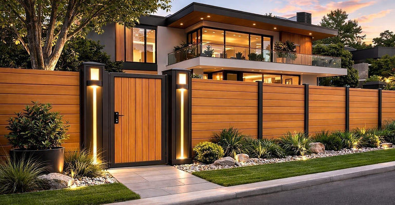 Modern Privacy Slat Fence - 6ft